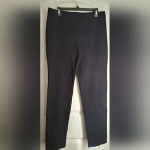 Eileen Fisher Pants Womens Medium Black Pull On Classic Style Stretch Goth Casua